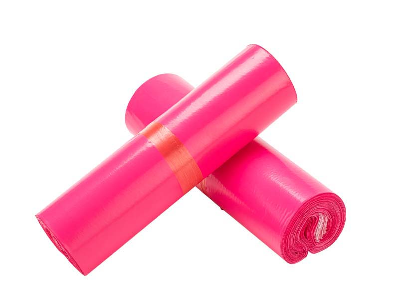 渝水玫红色快递袋-02